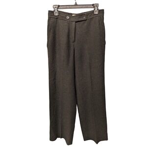MAX MARA Size 8 Pants Bootcut Casual Work Button Zip Fly‎ Seam Pockets